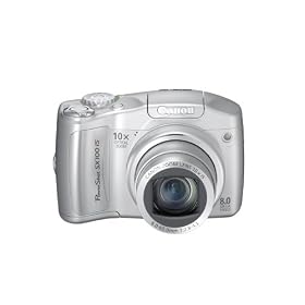 Canon PowerShot SX100IS 8MP Digital Camera with 10x Optical Image Stabilized Zoom (Silver)