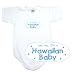 BABY BODYSUIT WHITE  LIGHT BLUE CLOUD LOVE ME , I'M HAWAIIAN  HAWAII 0 - 3 Months