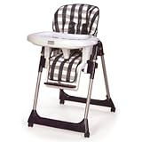 Chicco Mamma High Chair - White Checks