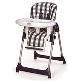 Chicco Mamma High Chair - White Checks