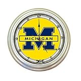 Michigan Wolverines Neon Clock 18