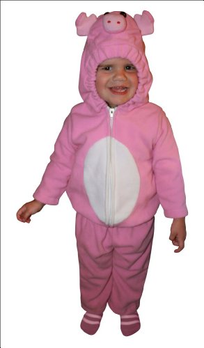 Children's Halloween 2 Piece Plush Pig Costume (12-18 Months)