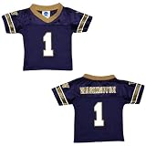 Youth / Boys NCAA Washington Huskies Athletic Comfortable Fit Short Sleeve Jersey Shirt - Purple (Size: XXL/18 )