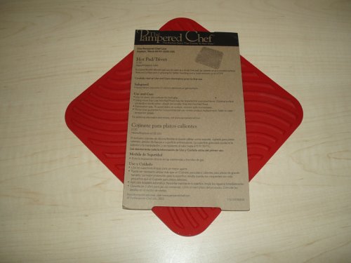 The Pampered Chef Hot Pad / Trivet - RED