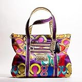 Coach Limited Edition Signature Poppy C Glam Bag Tote