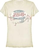 Pepsi Vintage Branch Juniors Womens T-shirt (Small)Yellow