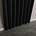 Best Home Fashion Wide Width Thermal Insulated Blackout Curtain - Antique Bronze Grommet Top - Black - 100