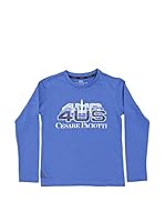 Cesare Paciotti 4US Kids Camiseta Manga Larga (Azul Cielo)