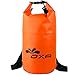 OXA Waterproof Dry Bag 20L Roll Top Closure Dry Sack with Dual Adjustable Shoulder Strap, Durable Lightweight Waterproof Dry Sack Bags for Kayaking Boating Rafting Swimming Fishing Snowboarding