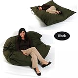 Relax Lounger Beanbag - Twill (Black) (35