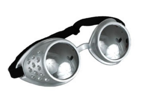 Silver Aviator Goggles