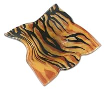 Glass centerpiece, 'Tiger Stripes'