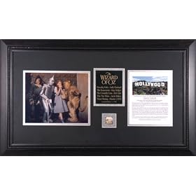 Wizard Of Oz - Cast - Framed 8x10 Photograph with Piece of Hollywood Sign