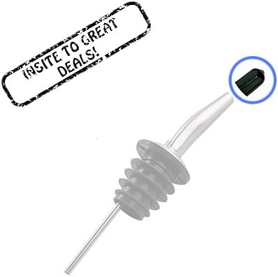 12 Liquor Bottle Small Black Plastic Pour Spout Dust Cap Cover