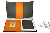 DODOcase Spring Summer Granite/Poppy - mit Kameraloch - für iPad3 und iPad2 - Edition: monte costello - Farbe: Graphit/Orange