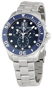 TAG Heuer Men's CAN1011BA0821 Aquaracer Blue Dial Watch by TAG Heuer
