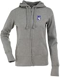 Northwestern Womens Zip Front Hoody Sweatshirt (Grey)