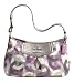 Coach Op Art Signature Chainlink Top Handle Demi Pouch Bag Purer Violet Multi