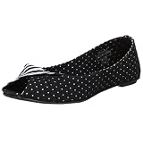 Wanted Shoes Women's Twister Peep Toe Flat