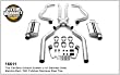 MAGNAFLOW 16611 Stainless Steel Cat-Back System; 4 x 9 x 14 in. Muffler; 3 in Tubing; Dual Exhaust; Tru-X Crossover Pipe; 3 in. Tip;