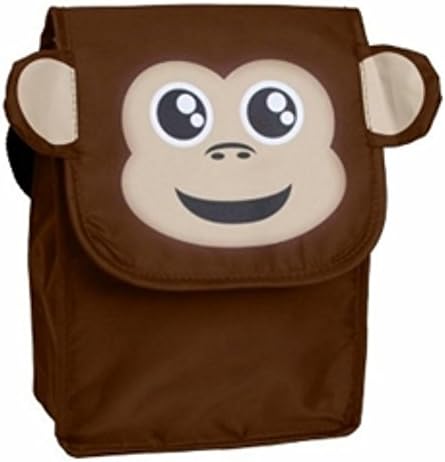 Children's Animal Reusable and Insulated Monkey Lunch Bag Picnic Snack Sack