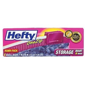 Hefty One Zip Storage Bags (R8-1208)