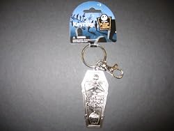 Nightmare Before Christmas Jack Coffin Pewter Key Chain Keychain