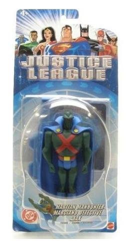  Justice League Martian Manhunter Figure - 1st Release NM+ Card - Blue Label by Mattel