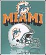 Miami Dolphins Fleece NFL Blanket (Shadow Series) by Northwest (50""x60"")