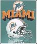 Miami Dolphins Fleece NFL Blanket (Shadow Series) by Northwest (50""x60"")