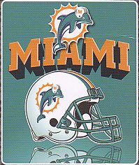 Miami Dolphins Fleece NFL Blanket (Shadow Series) by Northwest (50