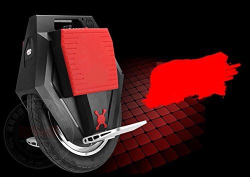 One Wheel Self Balancing Electric Unicycle with LED Torch Light Scooter (black+red)