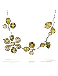 Enchanted Pearl Necklace in Antique Gold and Ivory Tones from The Artazia Collection - N3007