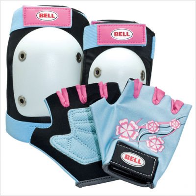 Bell Riderz Street Shred Pad Set, Light Blue