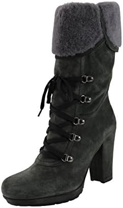 Julie Dee Womens Boots Size 10 US / 40 EU Medium (B, M) Solid Grey Suede