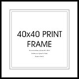 GB Eye Art Print Frame, 40 x 40cm, Black