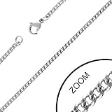 Urban Male Men's 18 Solid Stainless Steel Curb Chain