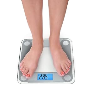 EatSmart Precision Digital Bathroom Scale w/ Extra Large Backlit 3.5" Display and "Step-On" Technology