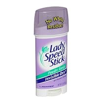 Lady Speed Stick Invisible Dry Anti-Perspirant Deodorant, Powder Fresh, 2.3-Ounce Sticks (Pack of 6)