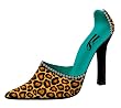High Heel Wine Bottle Holder Leopard