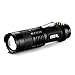 Enjoydeal Mini 1200Lm Bright CREE Q5 LED Adjustable Zoom Focus Flashlight Torch Black