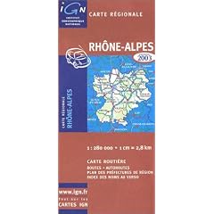Carte routi�re : Rh�ne-Alpes