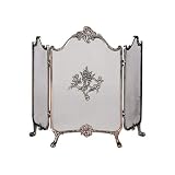 Outdoor Living : UniFlame 3 Panel Ornate Antique Copper Finish Cast Solid Brass Screen