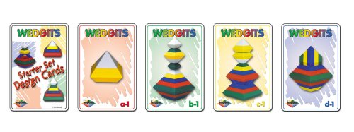 Wedgits Starter Set Design Cards 46 Cards for use with the Wedgits Building Sets