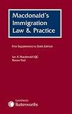 Immigration law and practice in the United Kingdom. First supplement to sixth edition