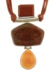 Sterling Silver Jewelry - Red Jasper Pendant Necklace - Necklace is Handmade