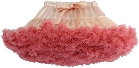 Lemail wigs Women's Lolita Three-Layer Voile Puff princess skirt Beige and redCC332A-15