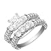 2.47 Carat VS2 – GIA Certified Diamond Bridal Set Engagement Ring on 18k White Gold