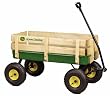Learning Curve John Deere - 36" Steel Wagon with Wooden Stake Sides