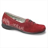 Aetrex Barbara Leather Low Lace Diabetic Shoe - Black Womens Wide size 11